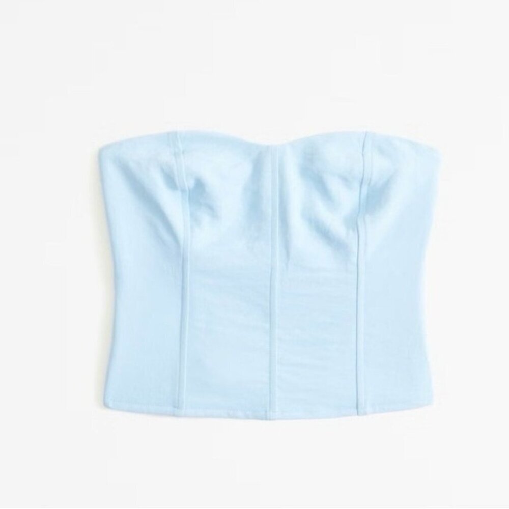 NEW Strapless Premium Crepe Corset Set Top